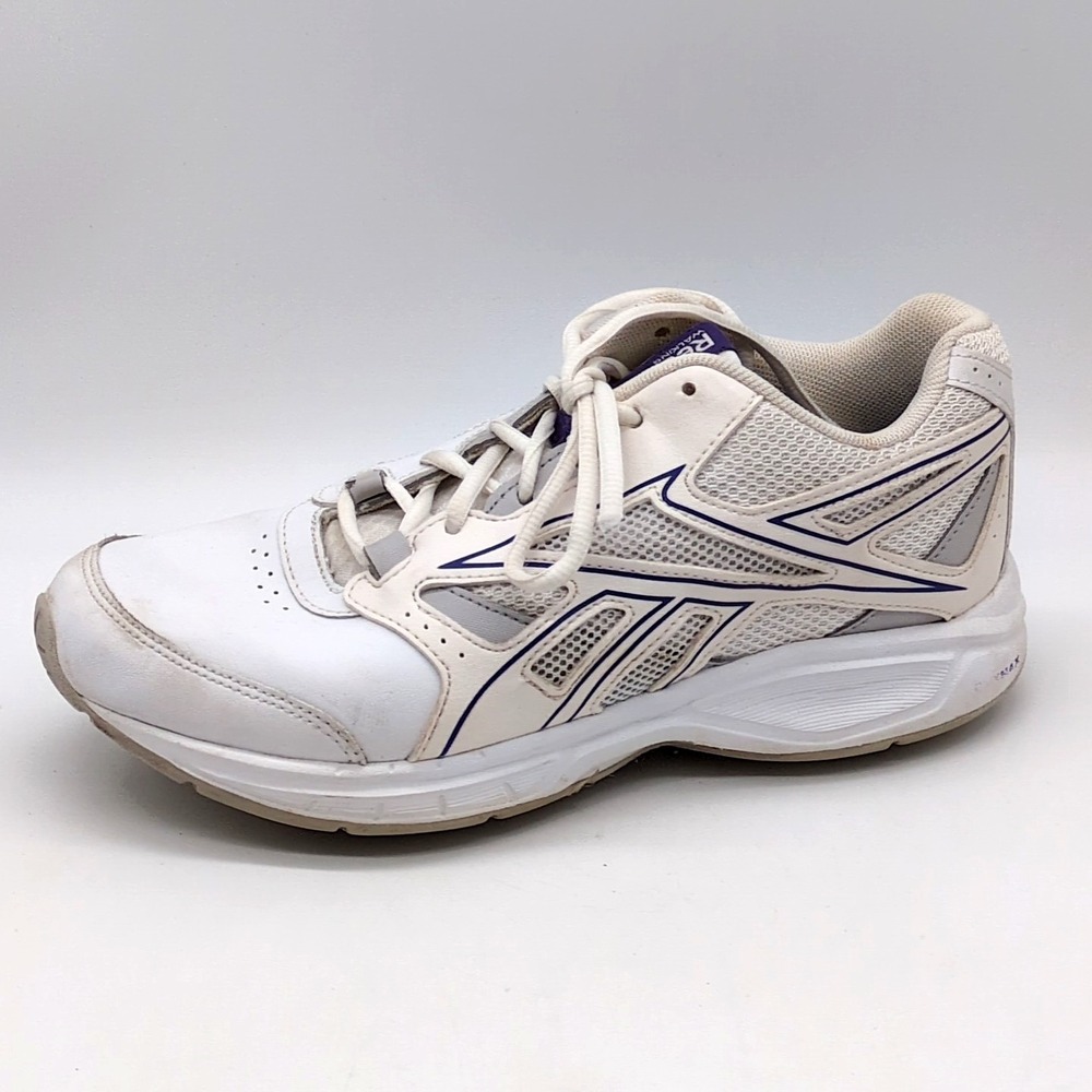 Reebok Shoes Womens‎  DMX Max White 8 Leather Walking Sneakers Classic 113704841